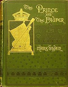 Portada de THE PRINE AND THE PAUPER de Mark Twain